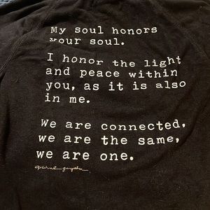 Spiritual Gangster Black Sweatshirt Size L